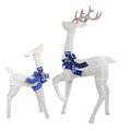 Celebrations LED 23.62 in. Glittery Buck and Fawn Yard Decor 20DH0918P2